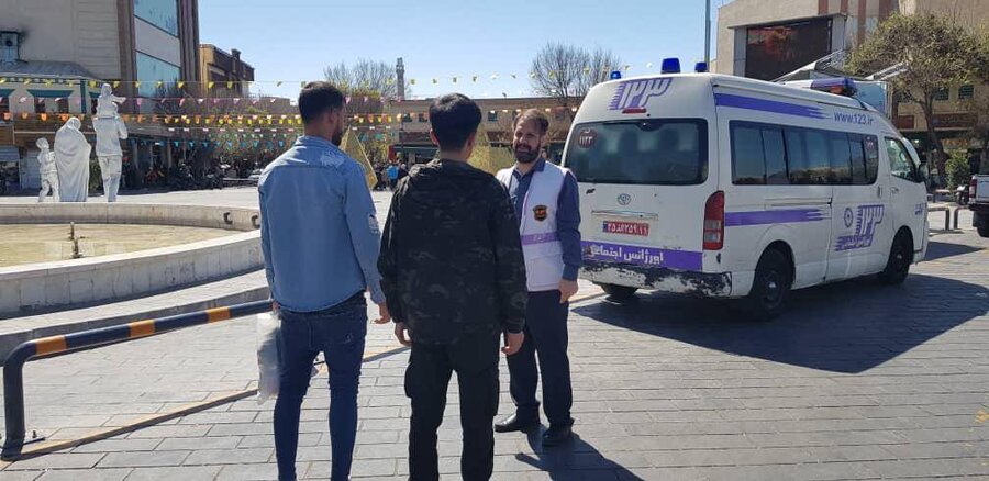 شهرری | استقرار اورژانس اجتماعی در مبادی ورودی حرم حضرت عبدالعظیم(ع) شهرری | استقرار اورژانس اجتماعی در مبادی ورودی حرم حضرت عبدالعظیم(ع)