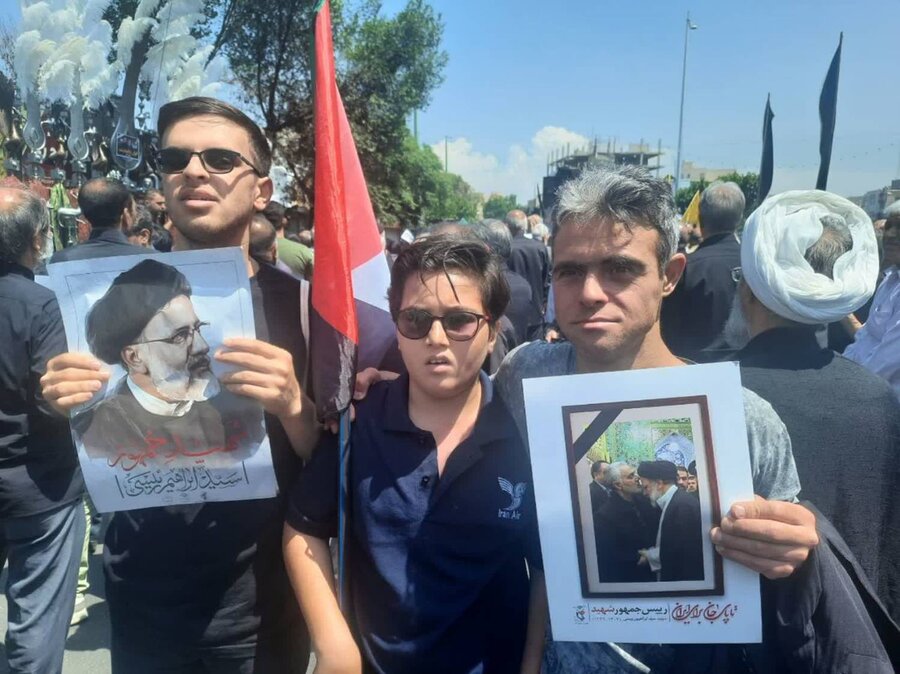 شهرری | حضور توان یابان ورزشکار درمراسم تشییع پیکر شهدا خدمت