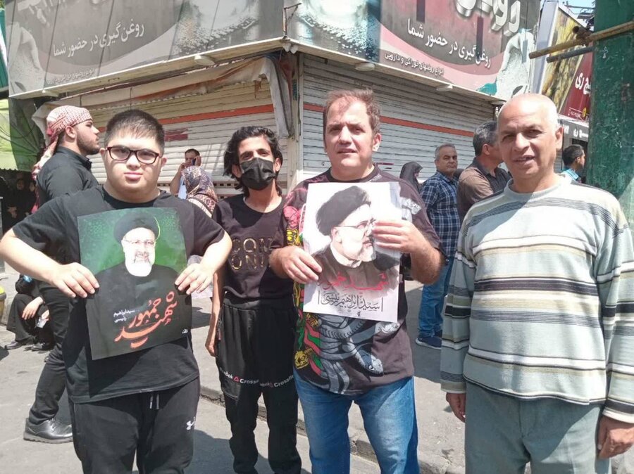 شهرری | حضور توان یابان ورزشکار درمراسم تشییع پیکر شهدا خدمت