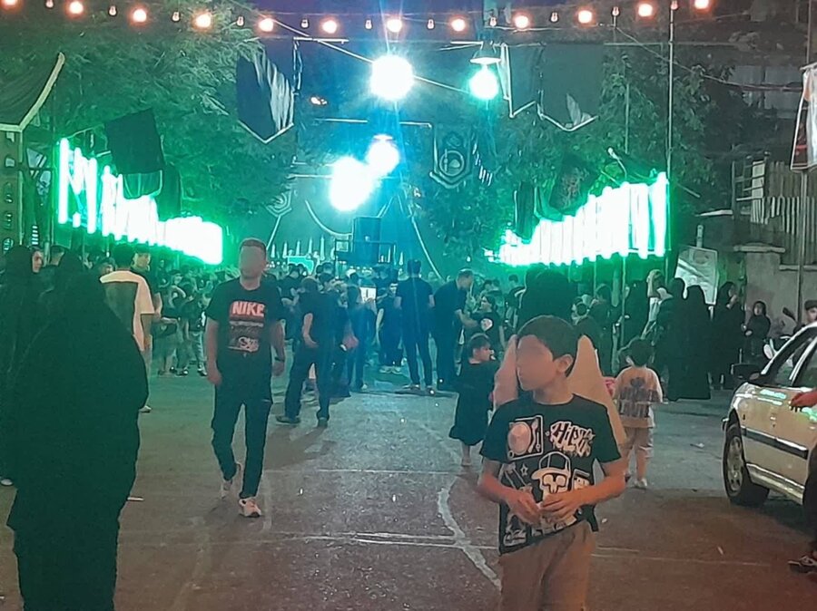 شهرری | برگزاری سوگواری شهادت امام حسین(ع) توسط فرزندان پسر مراکز