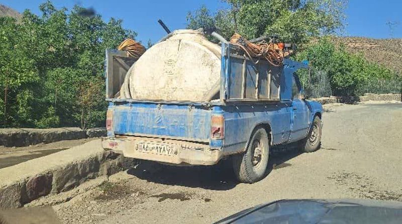 توقیف ۱۰ دستگاه خودروی تانکرهای حمل آب توسط امور منابع آّب دماوند