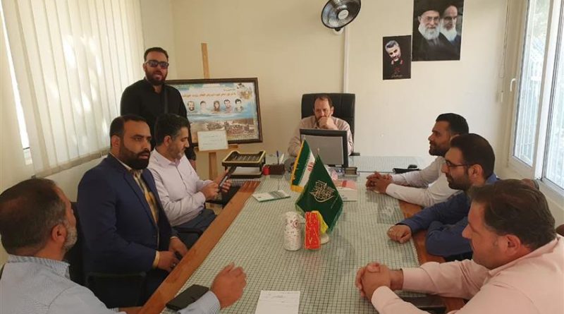 برگزاری جلسه شورای فرماندهان حوزه و پایگاه های بسیج شرکت در محل پایگاه بسیج سد امیر کبیر