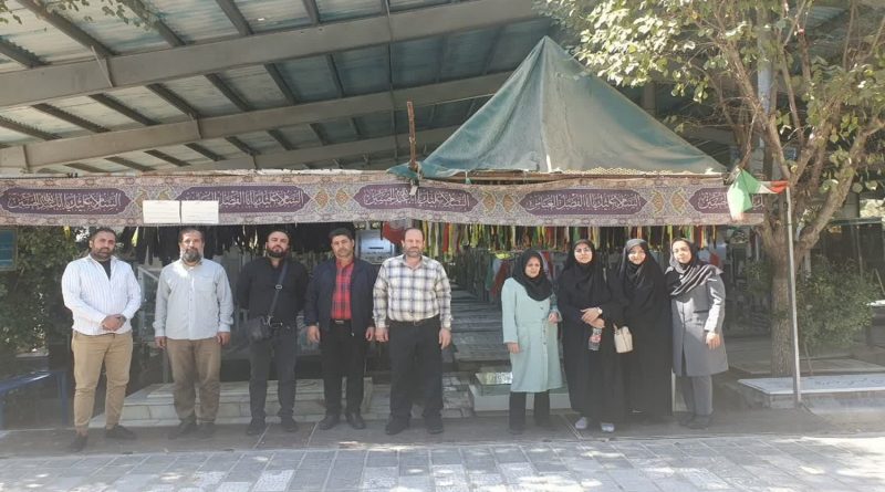 برگزاری مراسم غبارروبی از مزار شهدا به مناسبت هفته دفاع مقدس