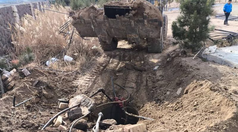 انسداد 5 حلقه چاه غیرمجاز در منطقه هاشمک سفید کمر شهرستان دماوند