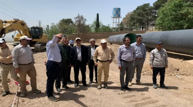 بازدید معاون امور عمرانی استاندار به همراه مدیر عامل شرکت آب منطقه ای تهران از طرح خط جایگزین انتقال آب از زیاران به بیلقان