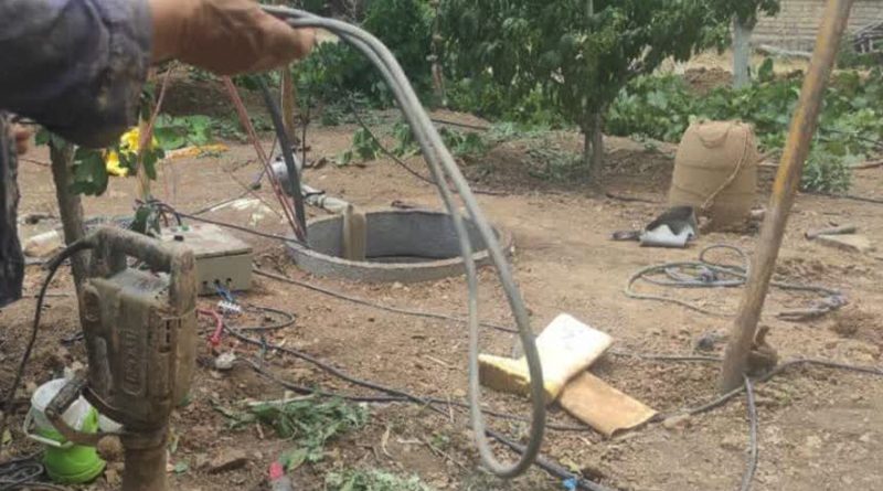 شناسایی و توقیف ادوات یک حلقه چاه غیر مجاز در اراضی مشا