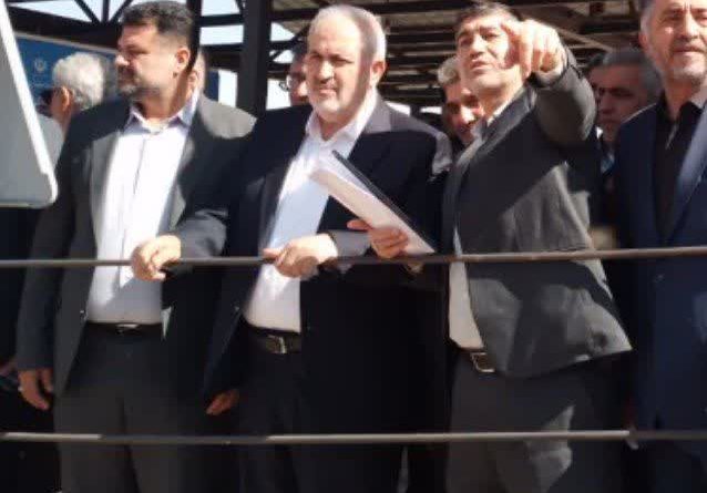 بازدید وزیر نیرو از سد مخزنی نم رود